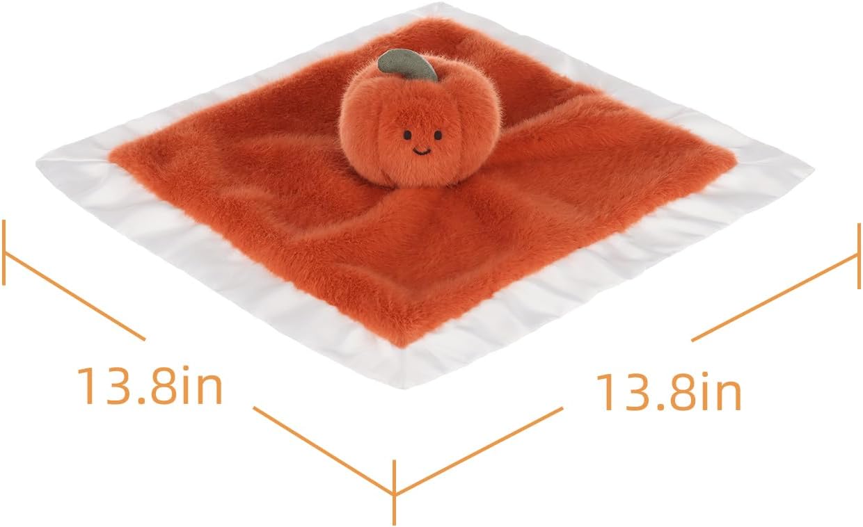 Apricot Lamb Pumpkin Blanket for Babies Soft Lovey 138x138 Inches 1