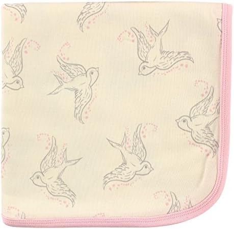 Touched by Nature Organic Cotton Swaddle Blanket Bird One Size