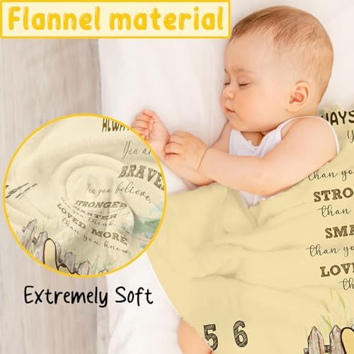 Winnie Baby Milestone Blanket Set with Photo Frames