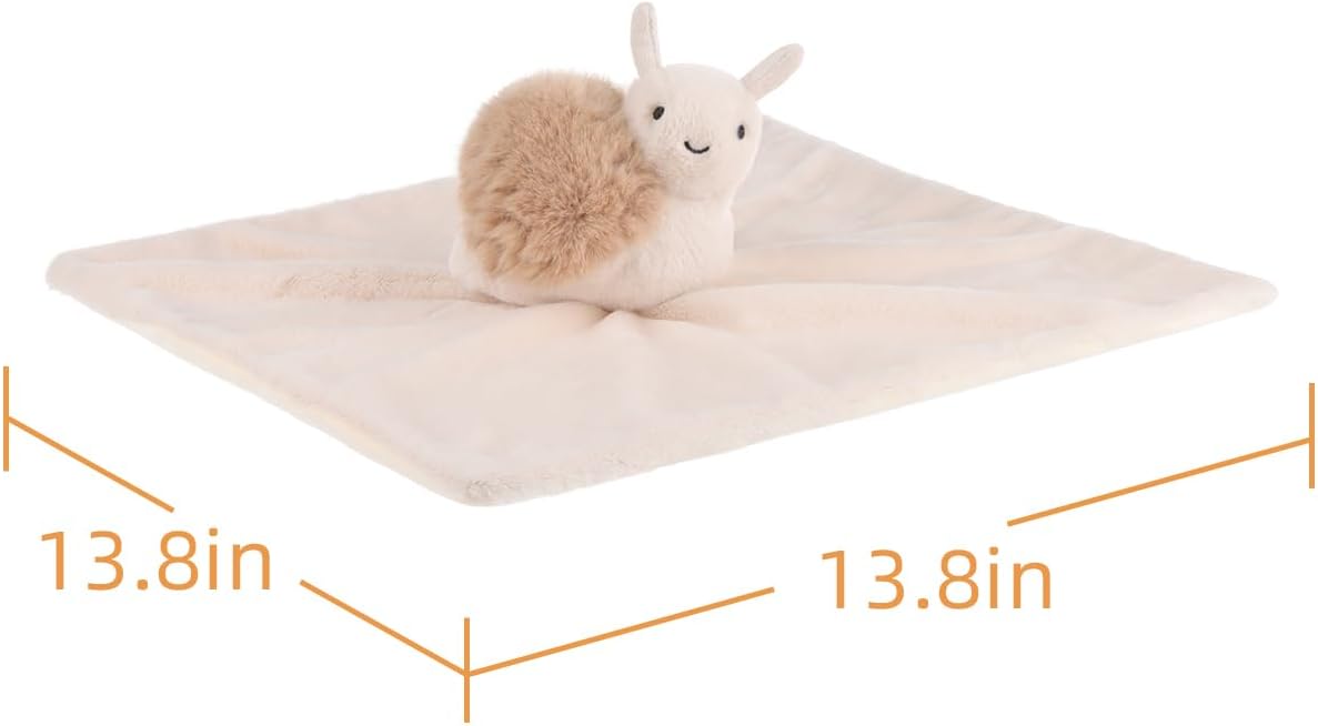 Apricot Lamb Brown Lazy Snail Blanket for Babies 1