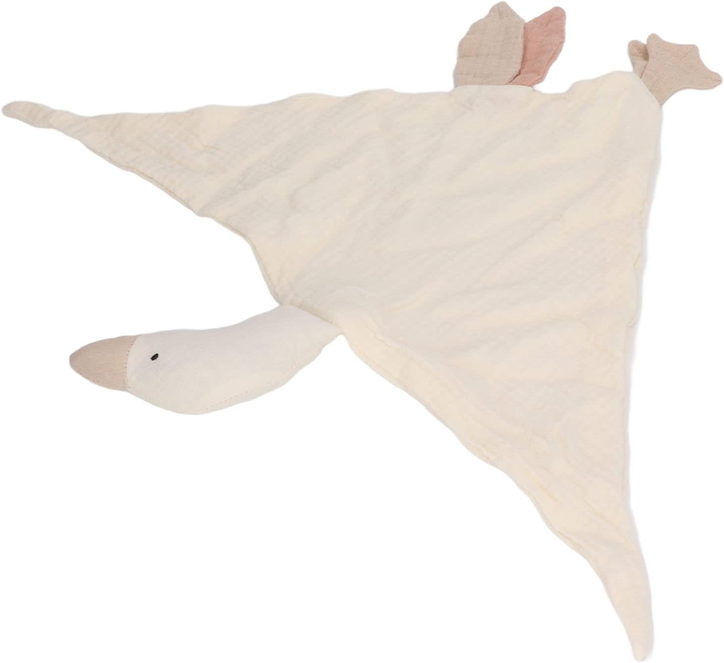 Yosoo Soft Cotton Baby Goose Security Blanket Ivory White