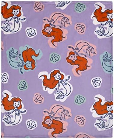 NoJo Disney Little Mermaid Plush Baby Blanket