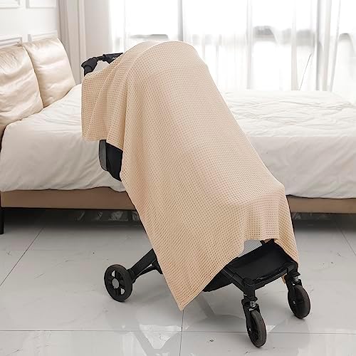 Kloovete 36x40 Inch Waffle Weave Blanket for Newborn
