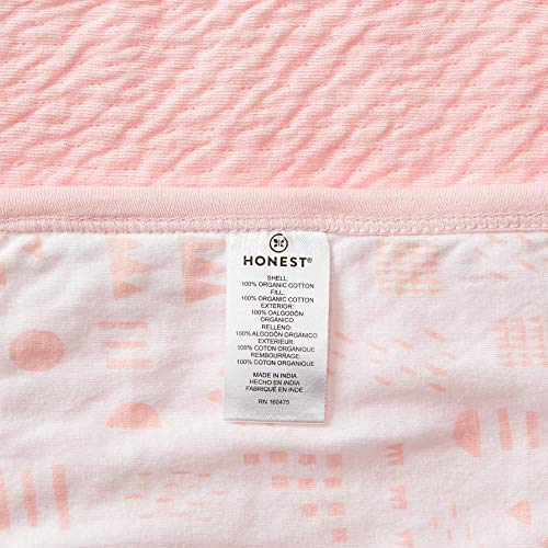 HonestBaby Organic Cotton Reversible Receiving Blanket One Size