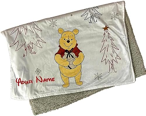 Disney Winnie The Pooh Personalized Christmas Blanket