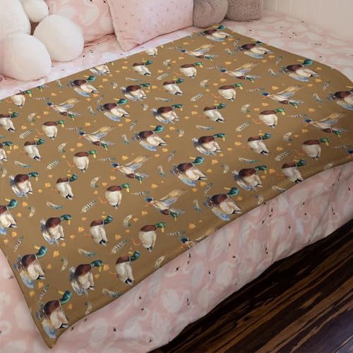 KASTLEE Vintage Duck Hunting Flannel Blanket