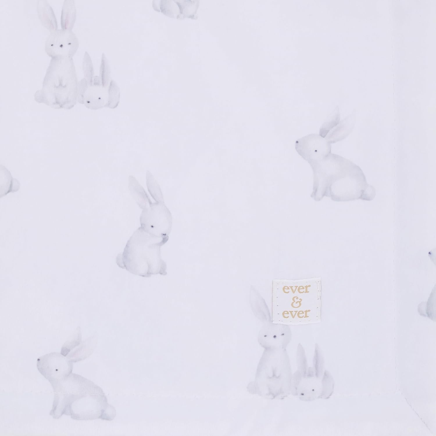 NoJo Sweet Bunny Plush Sherpa Baby Blanket