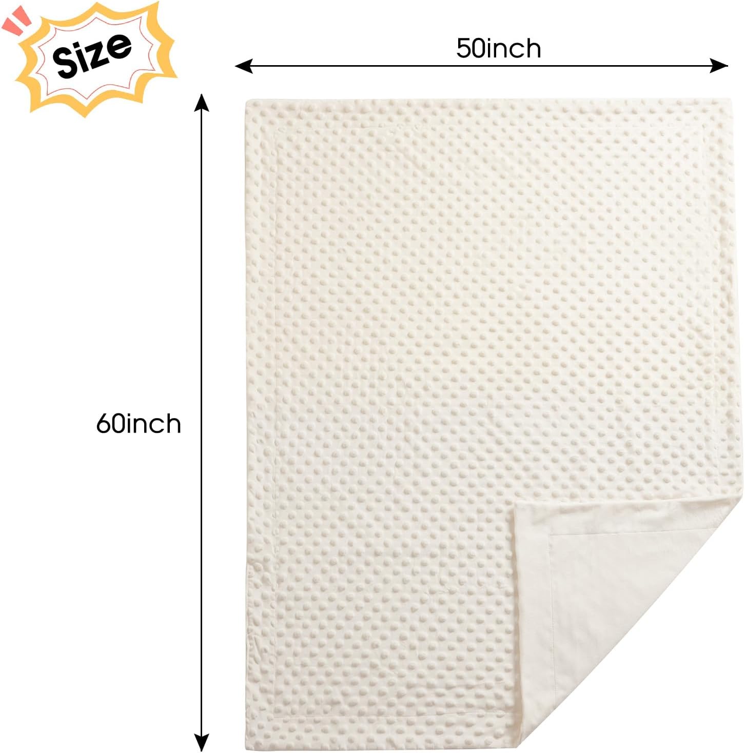 Davids Kids Micro Fleece Minky Blanket for Girls 50x60 Inches