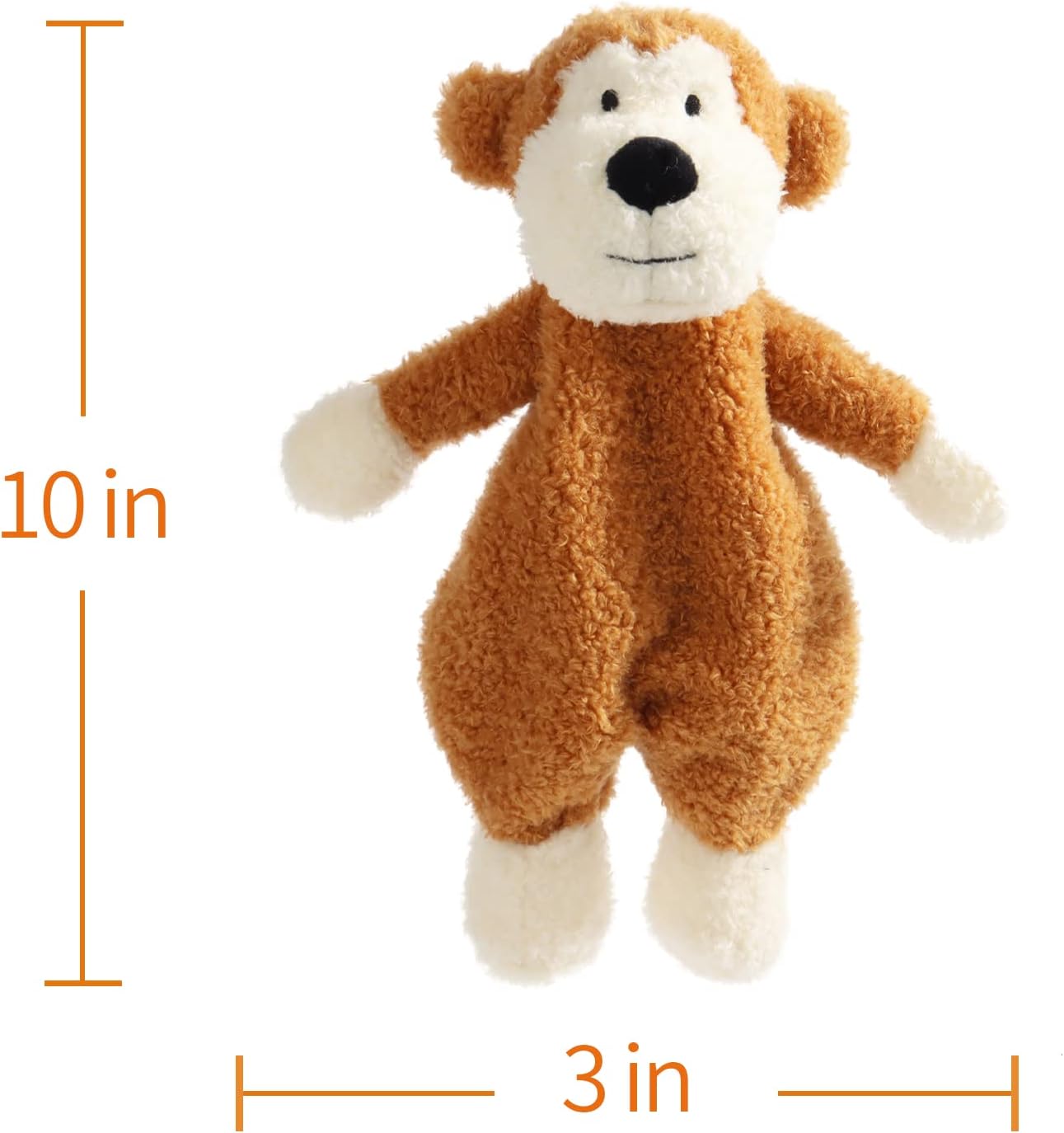 Apricot Lamb Brown Monkey Security Blanket