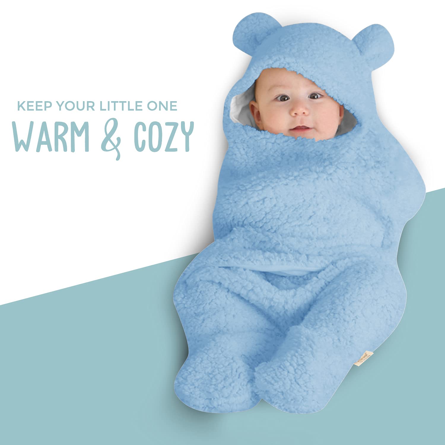 BlueMello Baby Swaddle Blanket for Newborns 0-6 Months 1