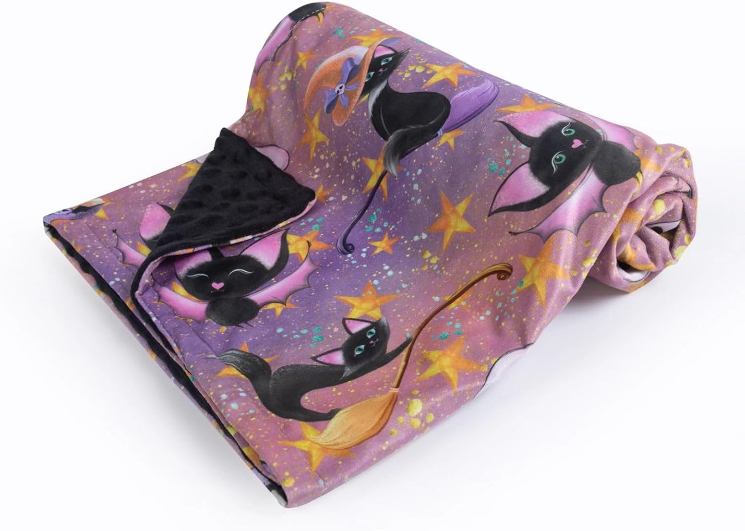 Donsonny Halloween Bat Baby Blanket Soft Minky