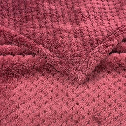 WONDER MIRACLE Fuzzy Blanket for Baby - Soft Coral Red