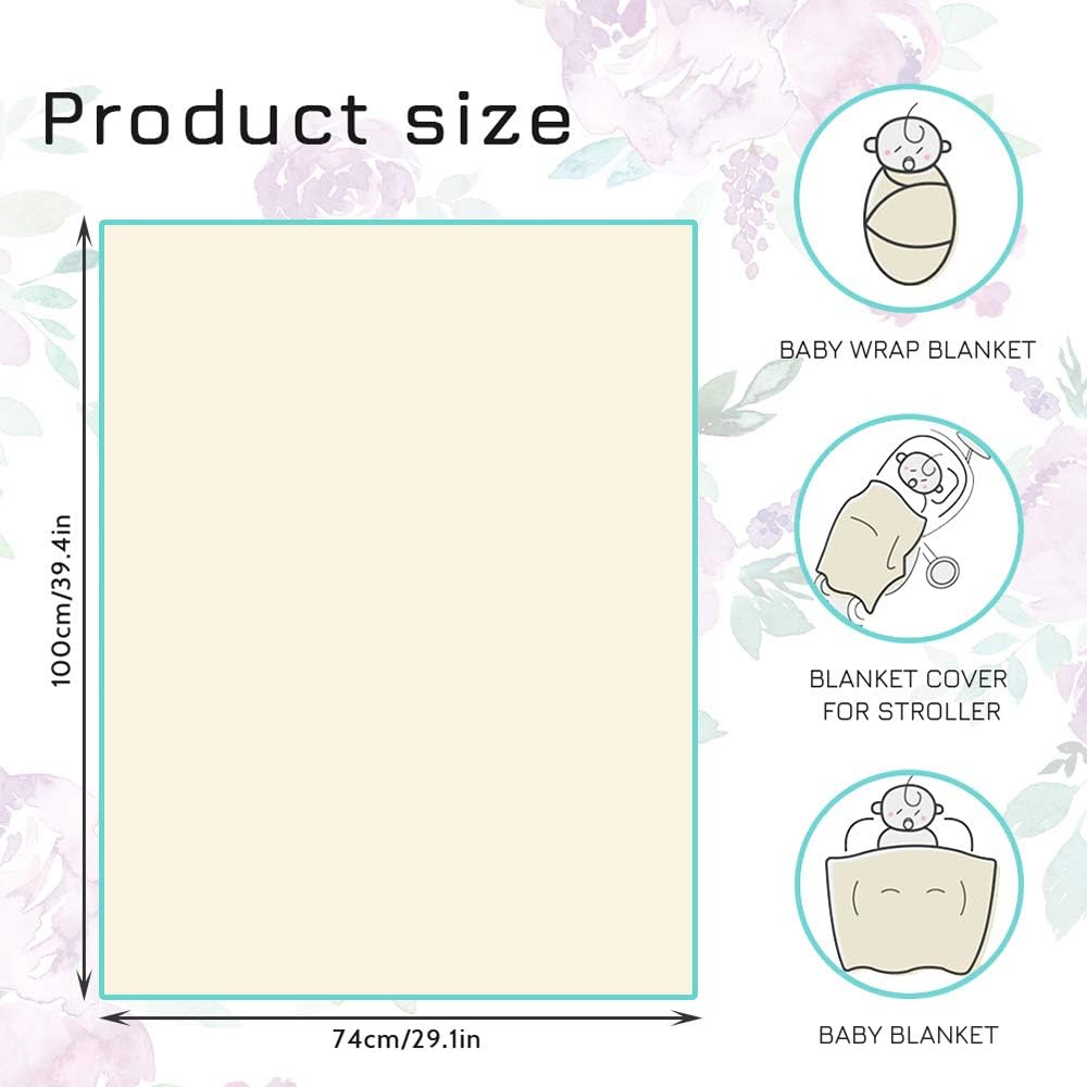 TANOFAR Soft Baby Blanket with Watercolor Flowers