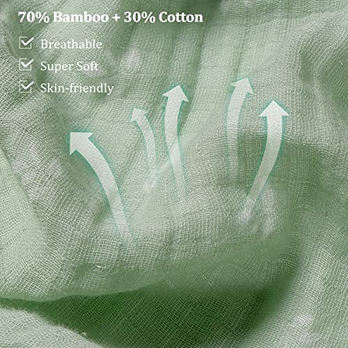 Viviland Muslin Swaddle Blanket 4 Pack 47x47In