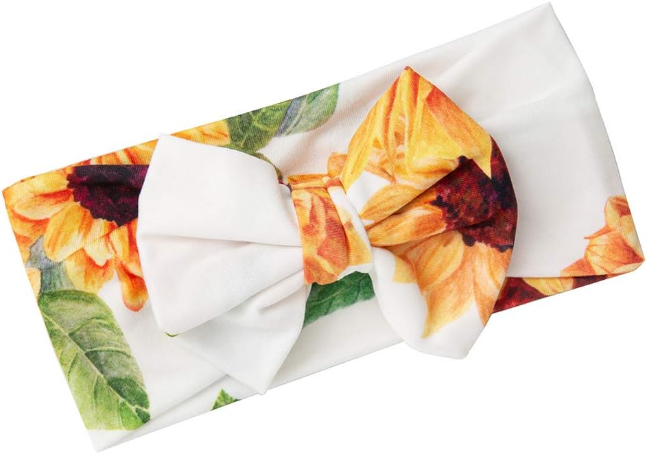 Galabloomer Sunflower Baby Swaddle Headband Set