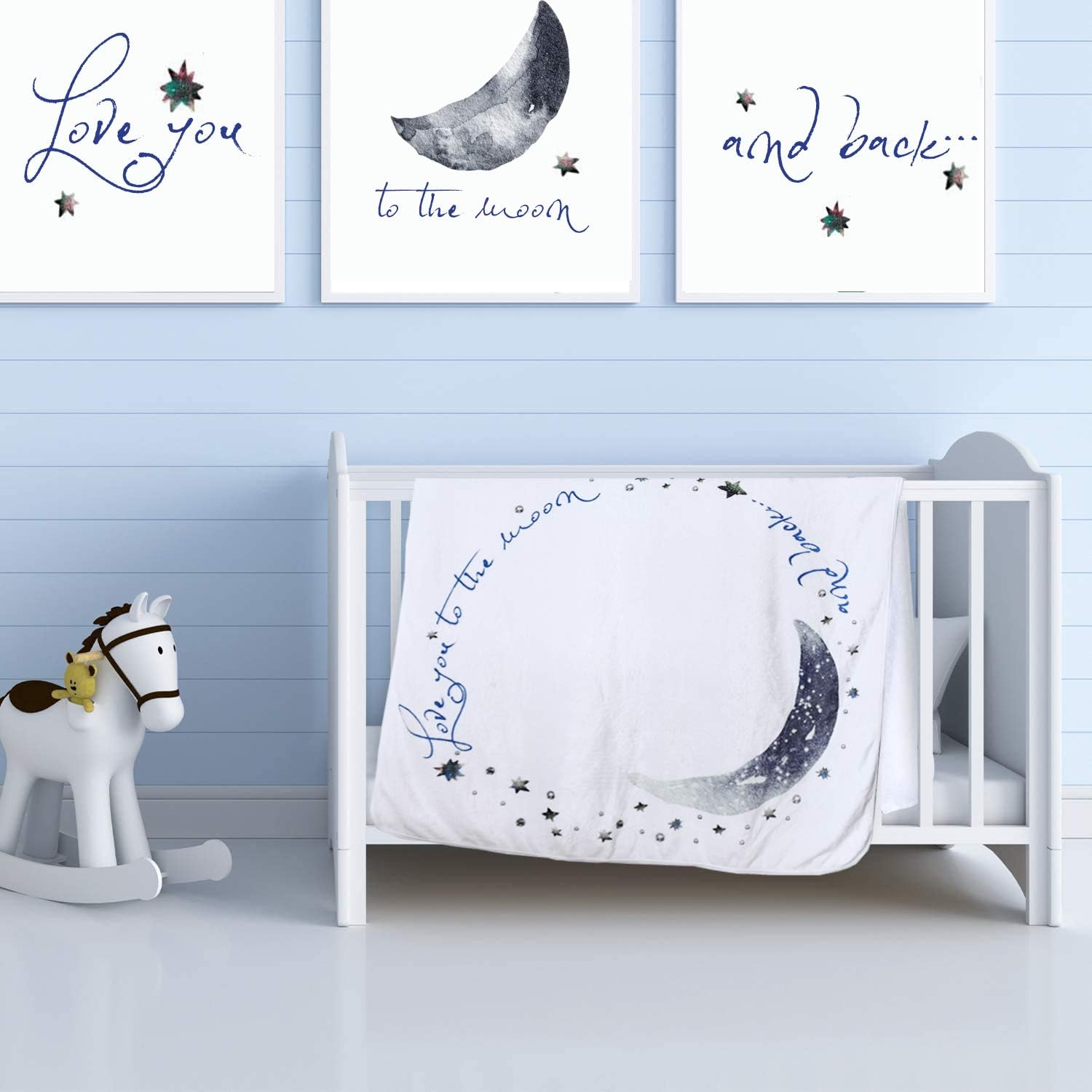 Yoothy Moon Baby Monthly Milestone Blanket - Boy Girl