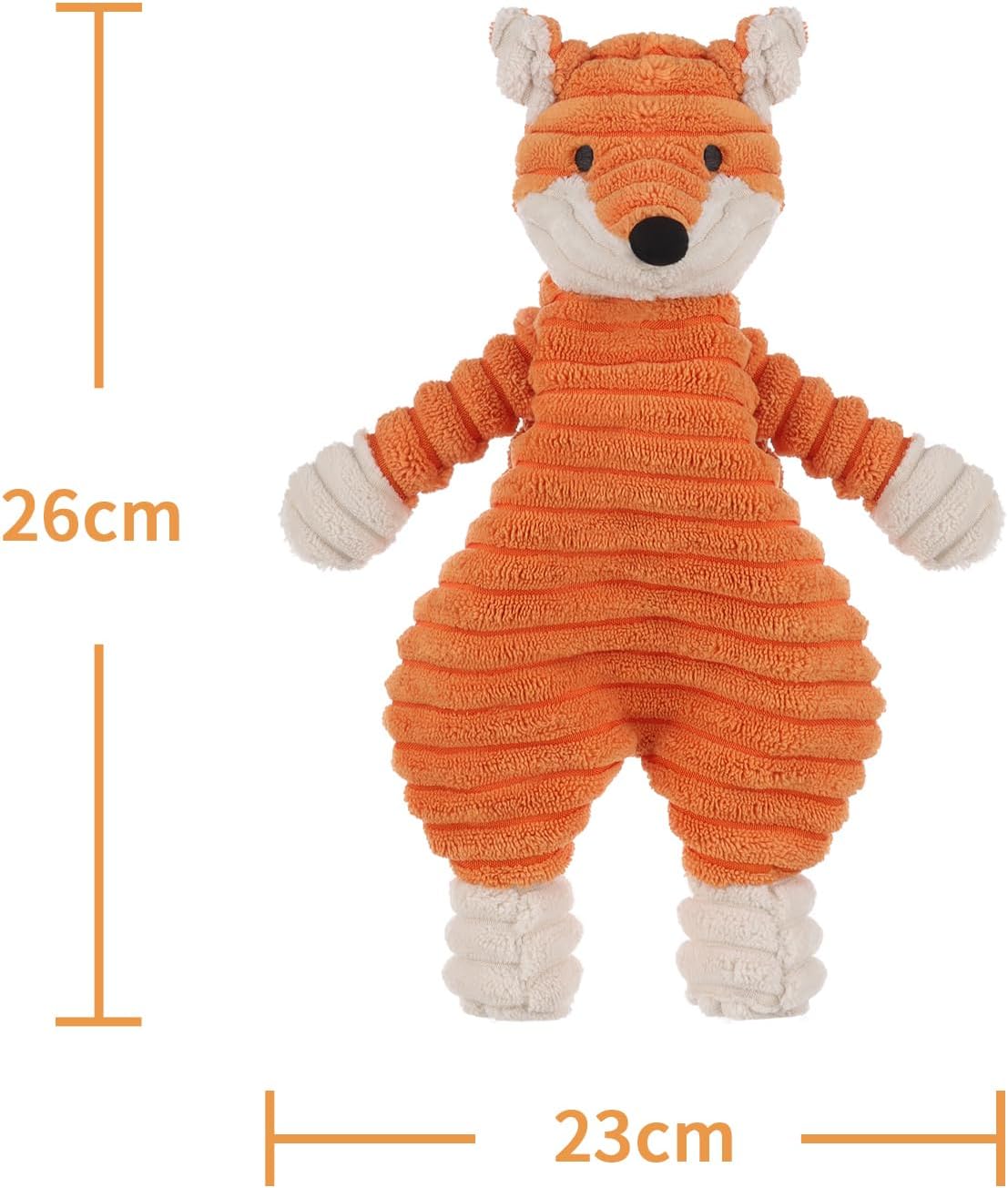 Apricot Lamb Corduroy Fox Baby Lovey Security Blanket