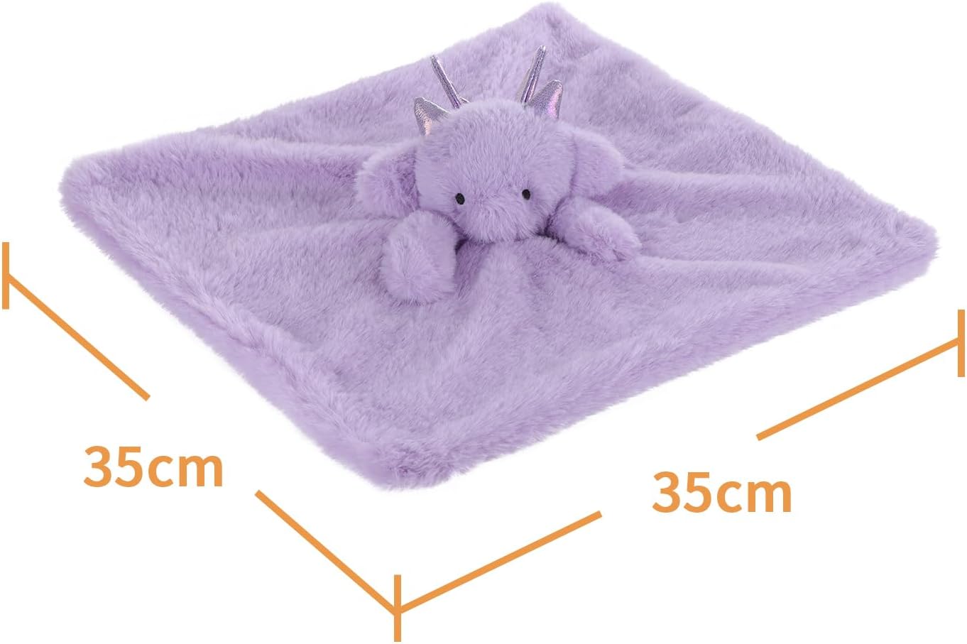 Apricot Lamb Purple Dragon Baby Lovey Security Blanket