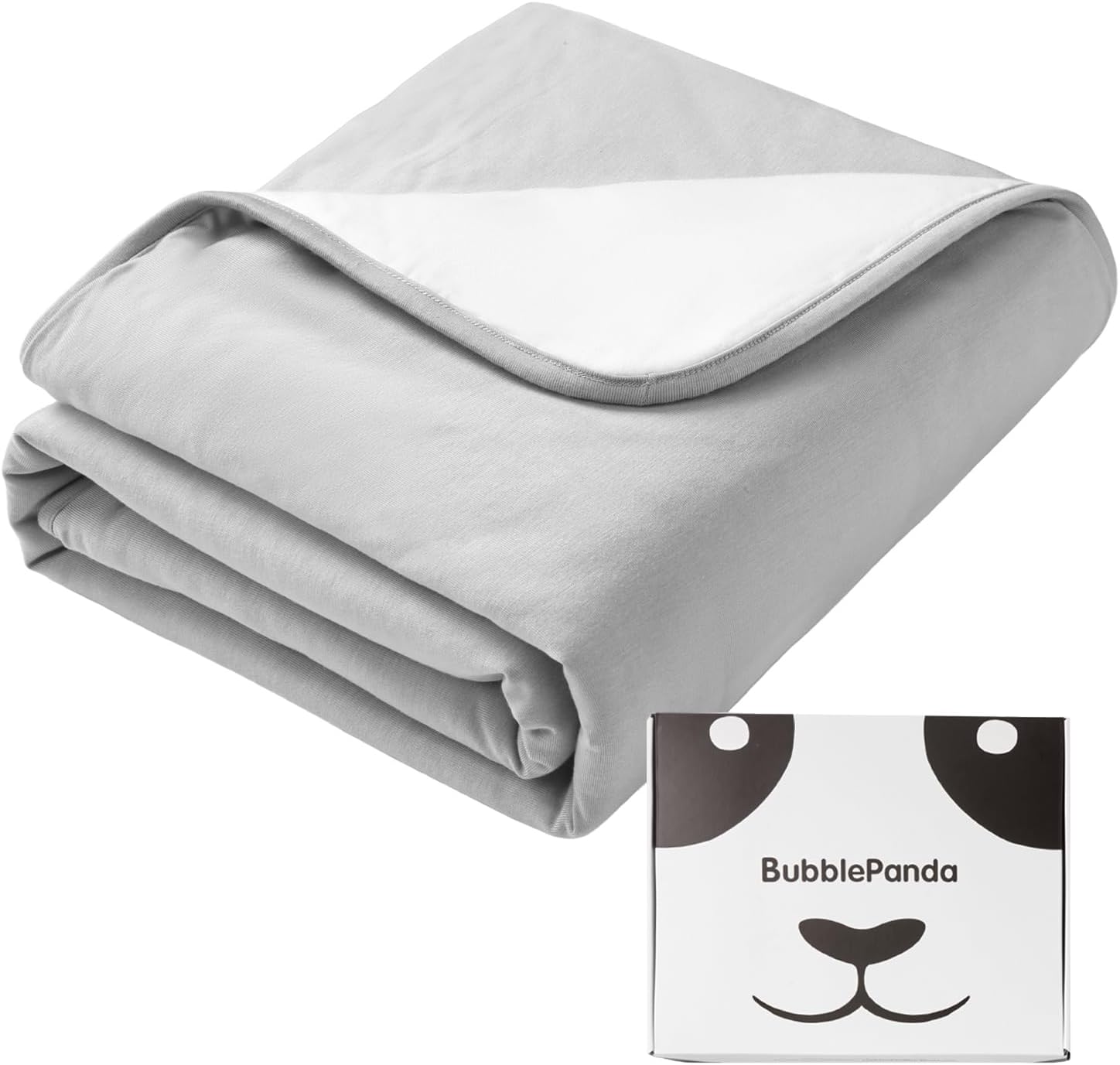 BubblePanda Bamboo Rayon Baby Blanket 30x40 Gray