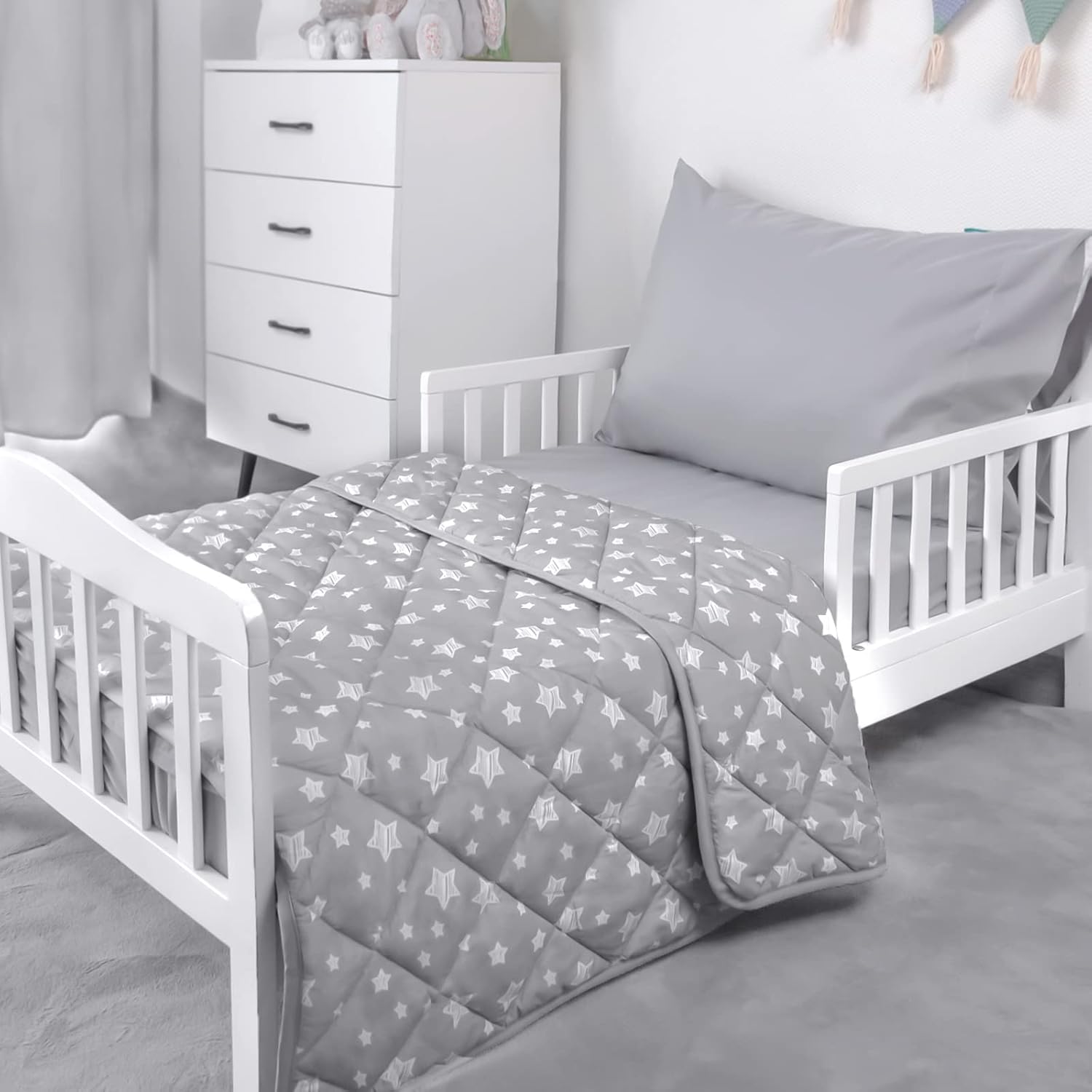 Moonsea Baby Blanket 2 Pack Cozy Star Print Quilted Blankets