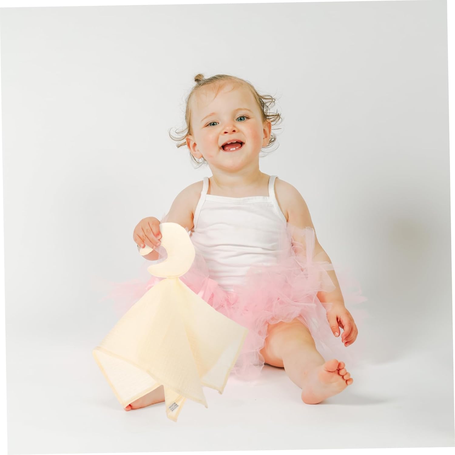 YARNOW Security Blanket for Newborns with Moon Design