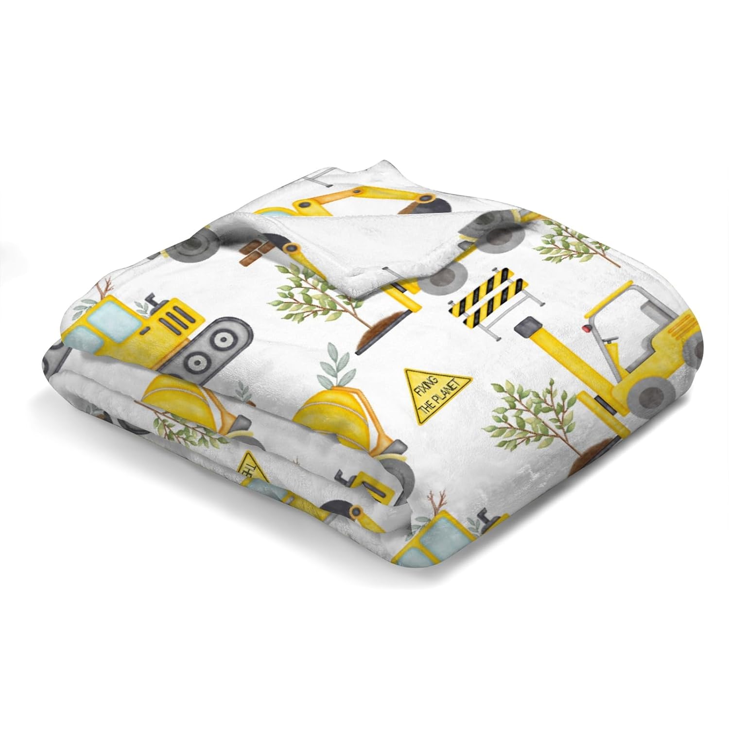 Hwmmbh Baby Construction Truck Flannel Blanket 1