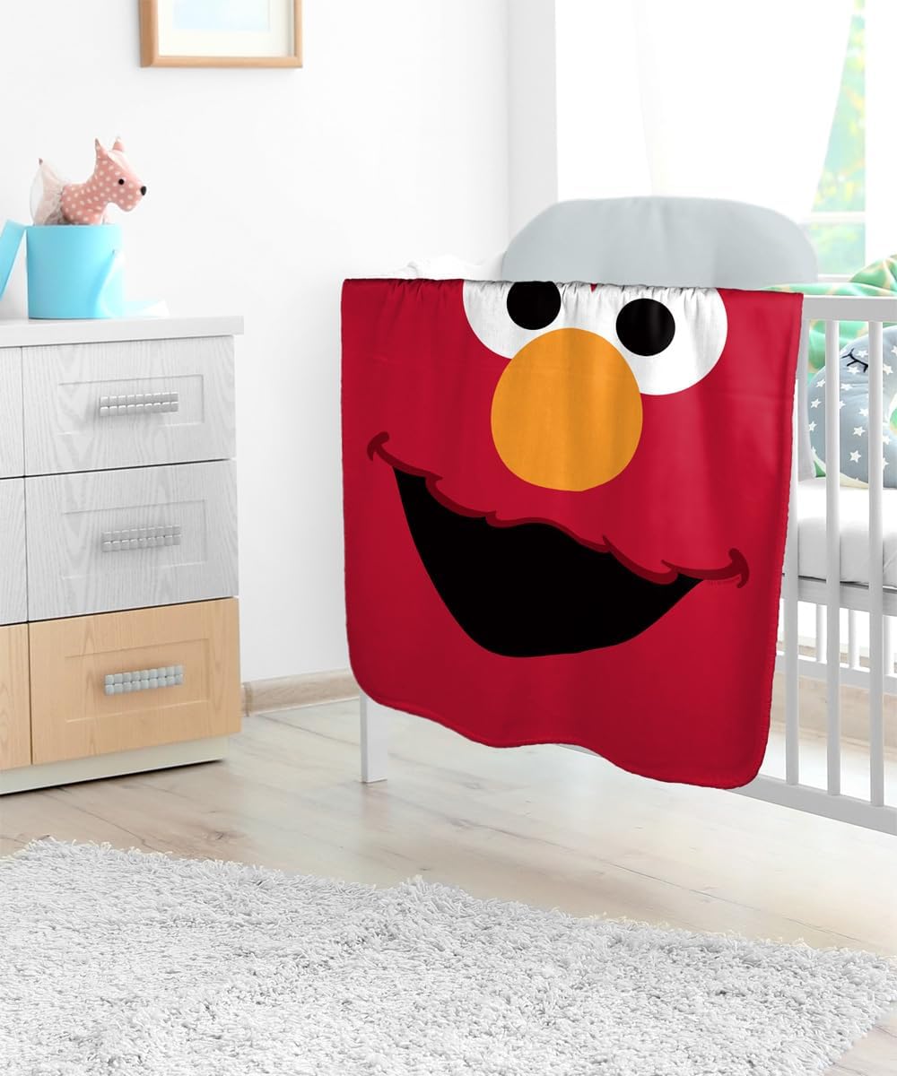 LOGOVISION Sesame Street Elmo Sherpa Baby Blanket 30x40 Inches