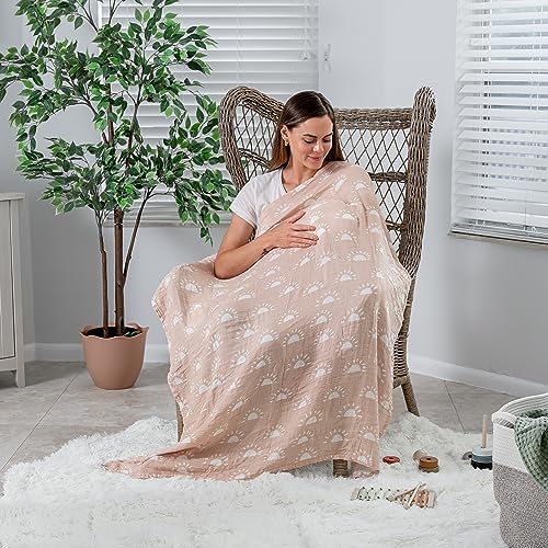 Comfy Cubs 4-Pack Muslin Swaddle Blankets 47x47 Inches