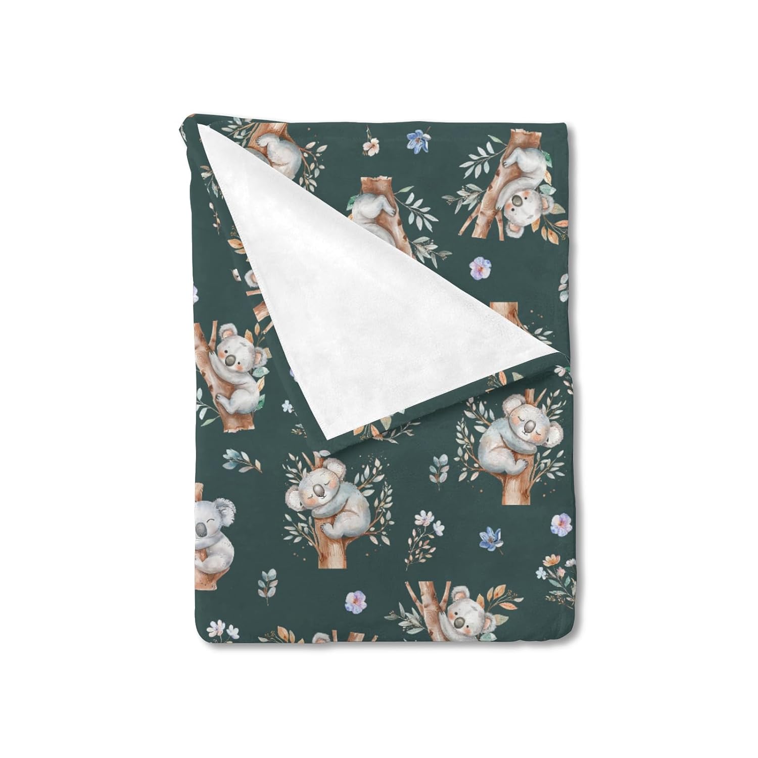 Flannel Koala Bear Baby Blanket 40x50 for Crib and Travel