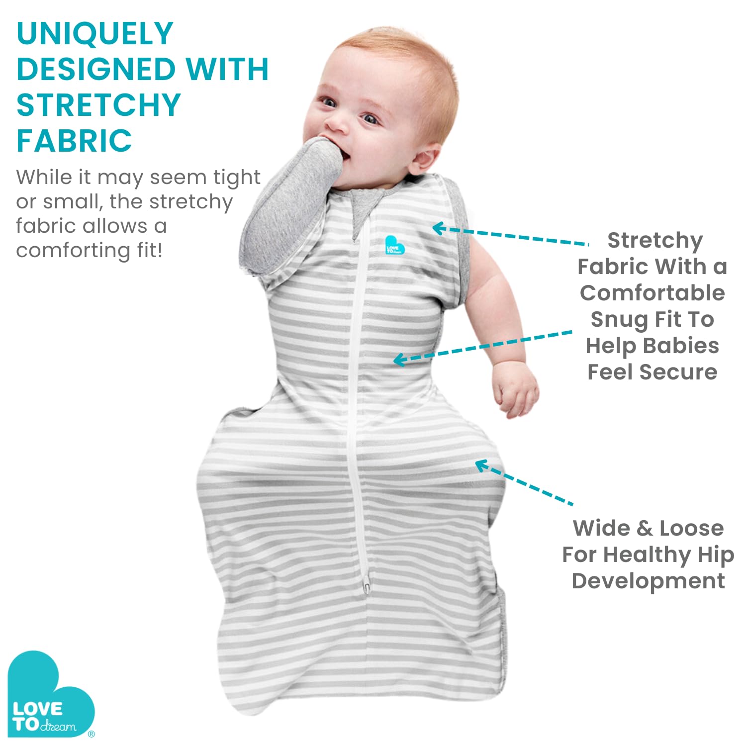 Love to Dream Transition Swaddle with Zip-Off Wings 1