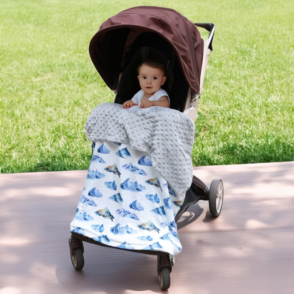 FIGEPO Baby Boy Blanket Double Layer Fuzzy