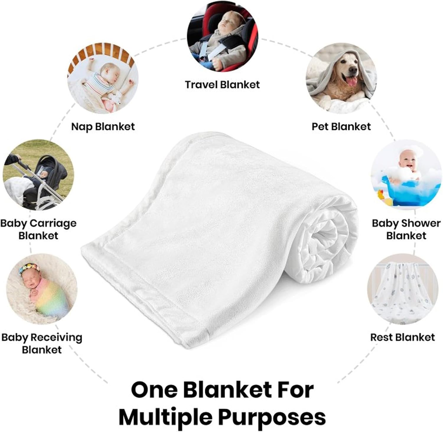 Personalized Baby Blanket With Name by GUPOXI