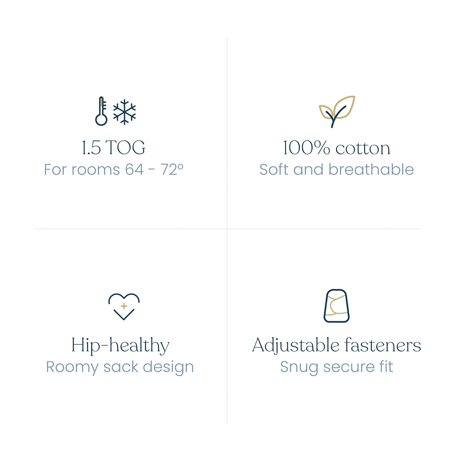 HALO 100 Cotton Sleepsack Swaddle for 3-6 Months 1