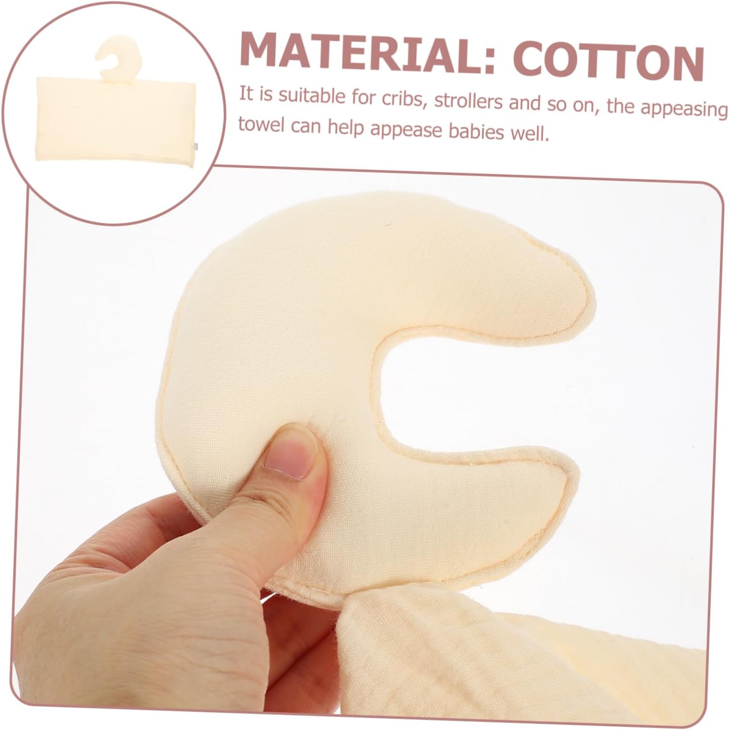 YARNOW Security Blanket for Newborns with Moon Design