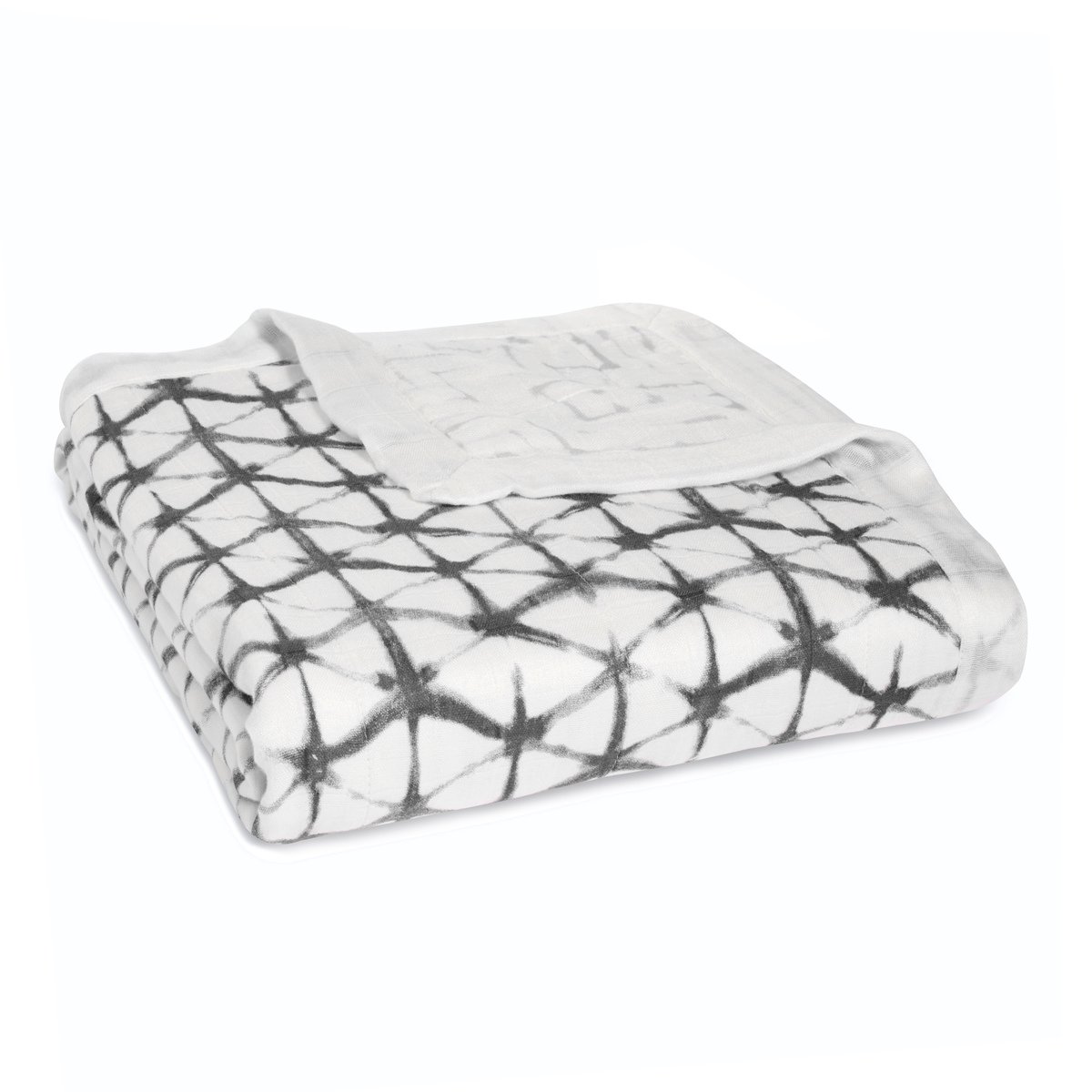 aden anais Bamboo Muslin Blanket - Grey 47x47 inches