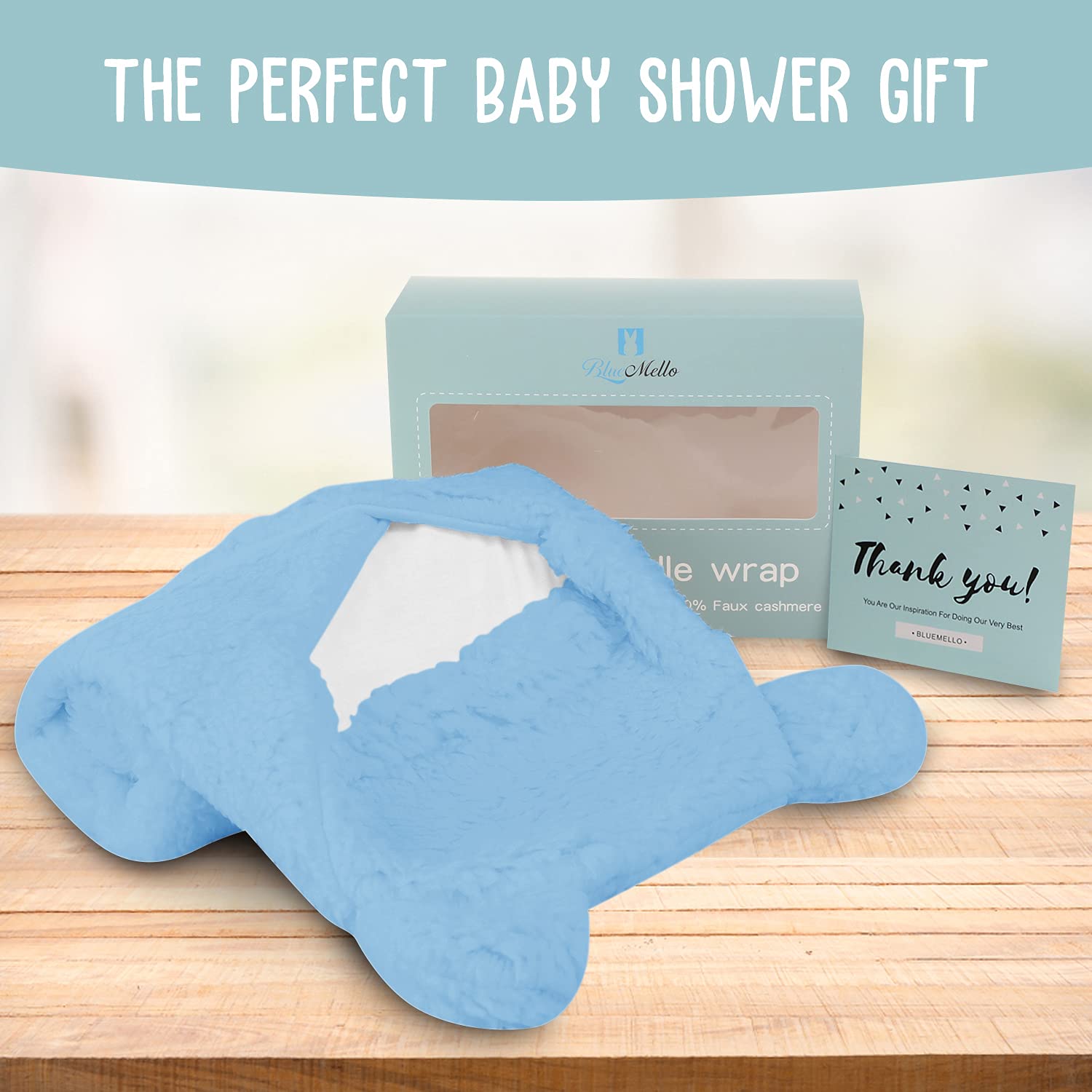 BlueMello Baby Swaddle Blanket for Newborns 0-6 Months 1
