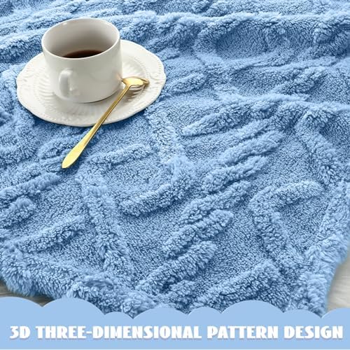 VitalCozy 4 Pcs 30x40 Baby Blanket Set with 3D Fluffy Texture