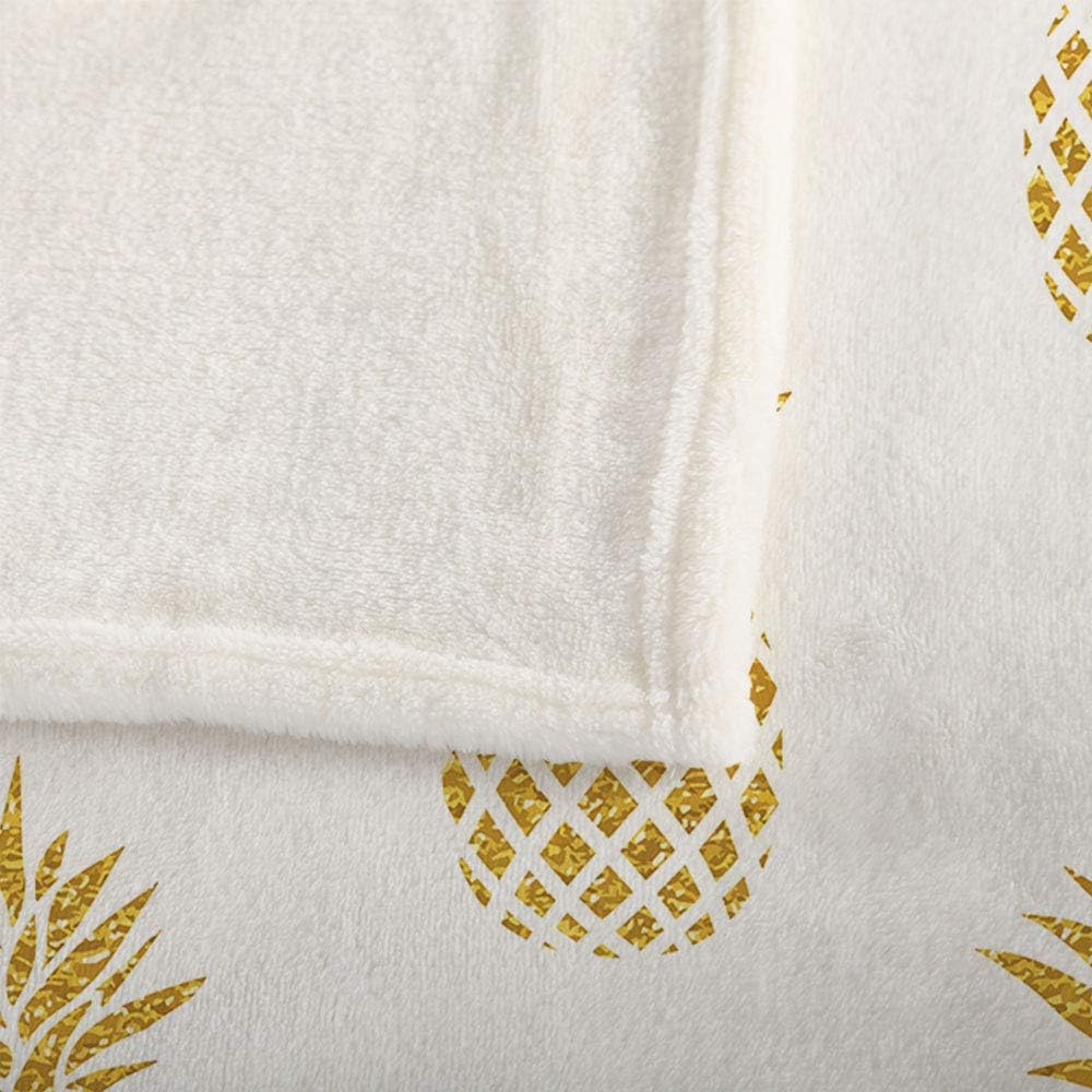 Mugod Pineapple Flannel Blanket 30x40 Inch