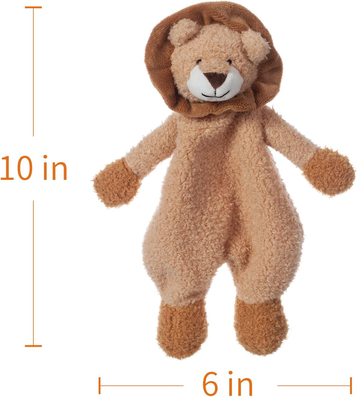 Apricot Lamb Yellow Lion Security Blanket 10 Inches
