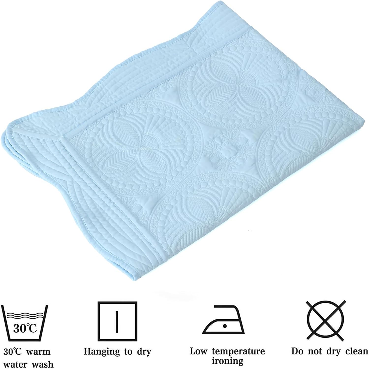 MONOBLANKS Baby Quilt Personalized Monogram Lightweight Embossed Throw Blanket 1