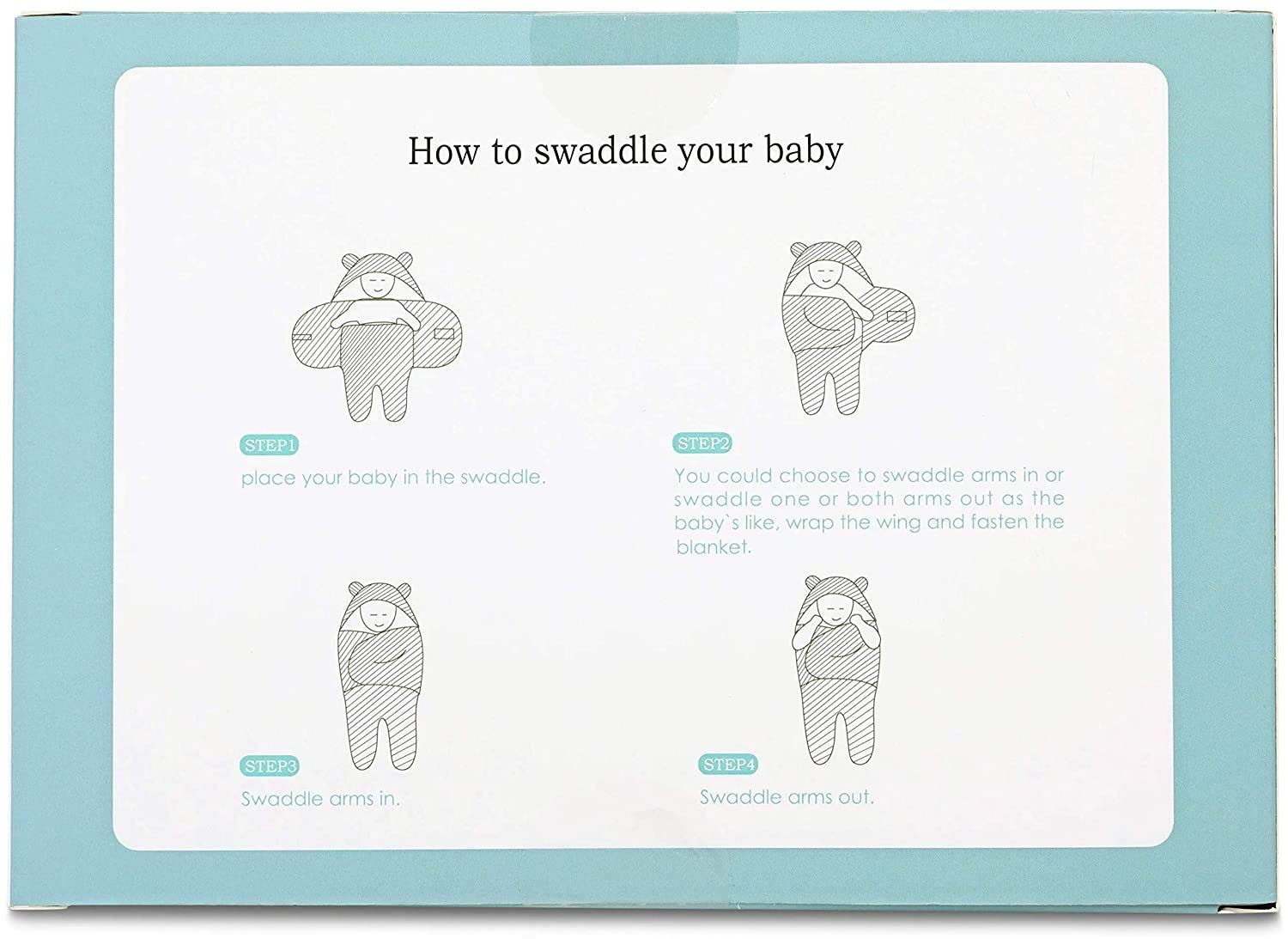 BlueMello Baby Swaddle Blanket for Newborns 0-6 Months 1