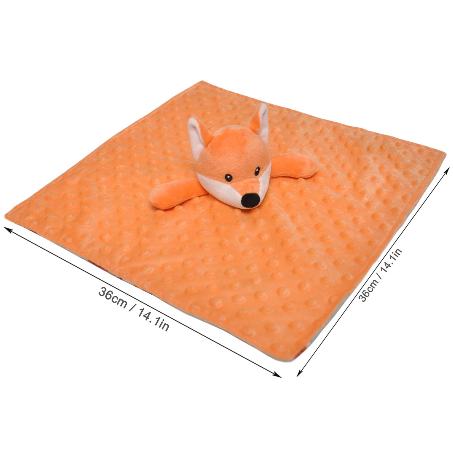BORITAR Christmas Fox Baby Security Blanket 14 Inch