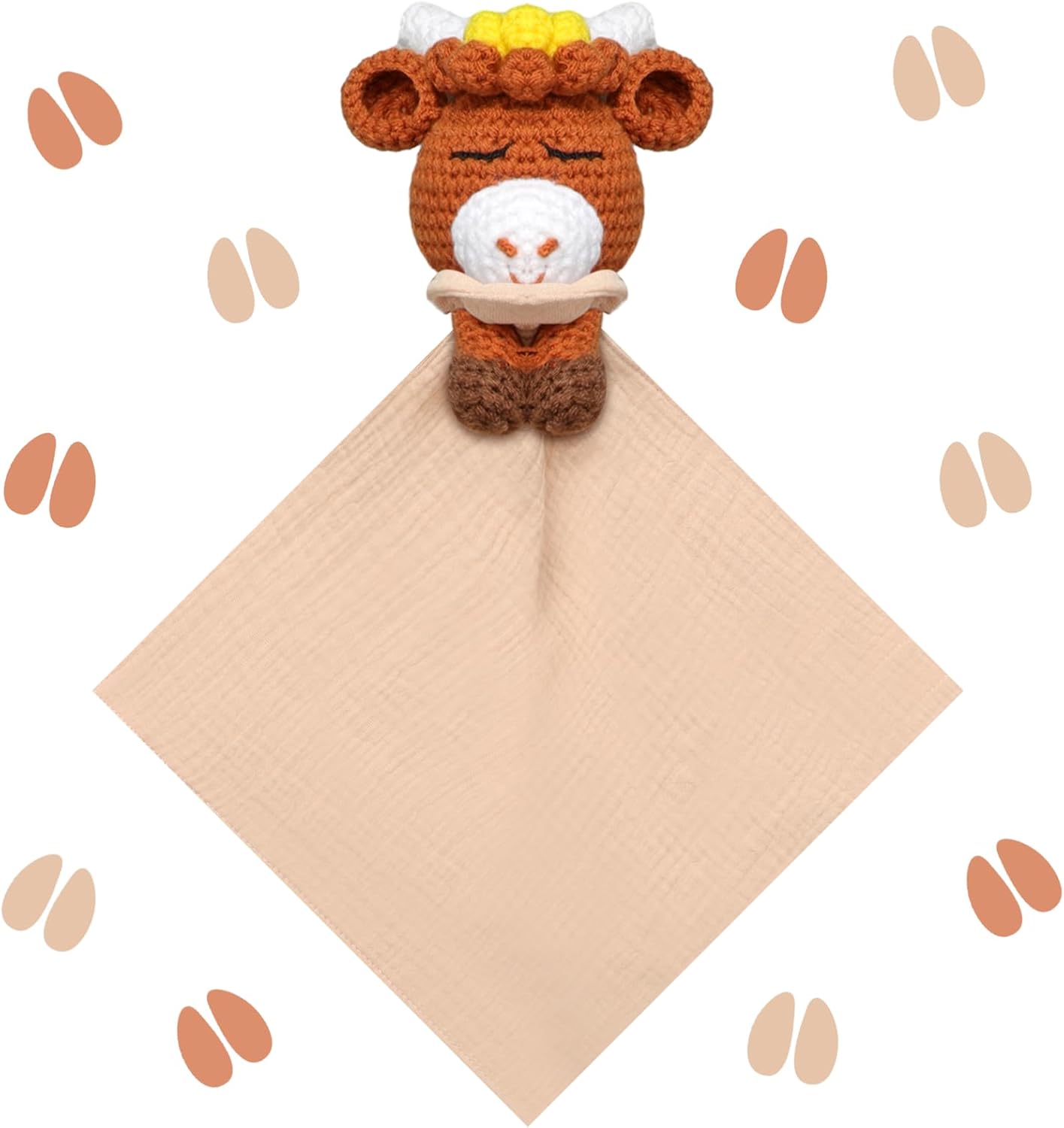 Halloscume Baby Security Blanket - 106 Inch Highland Cow Design