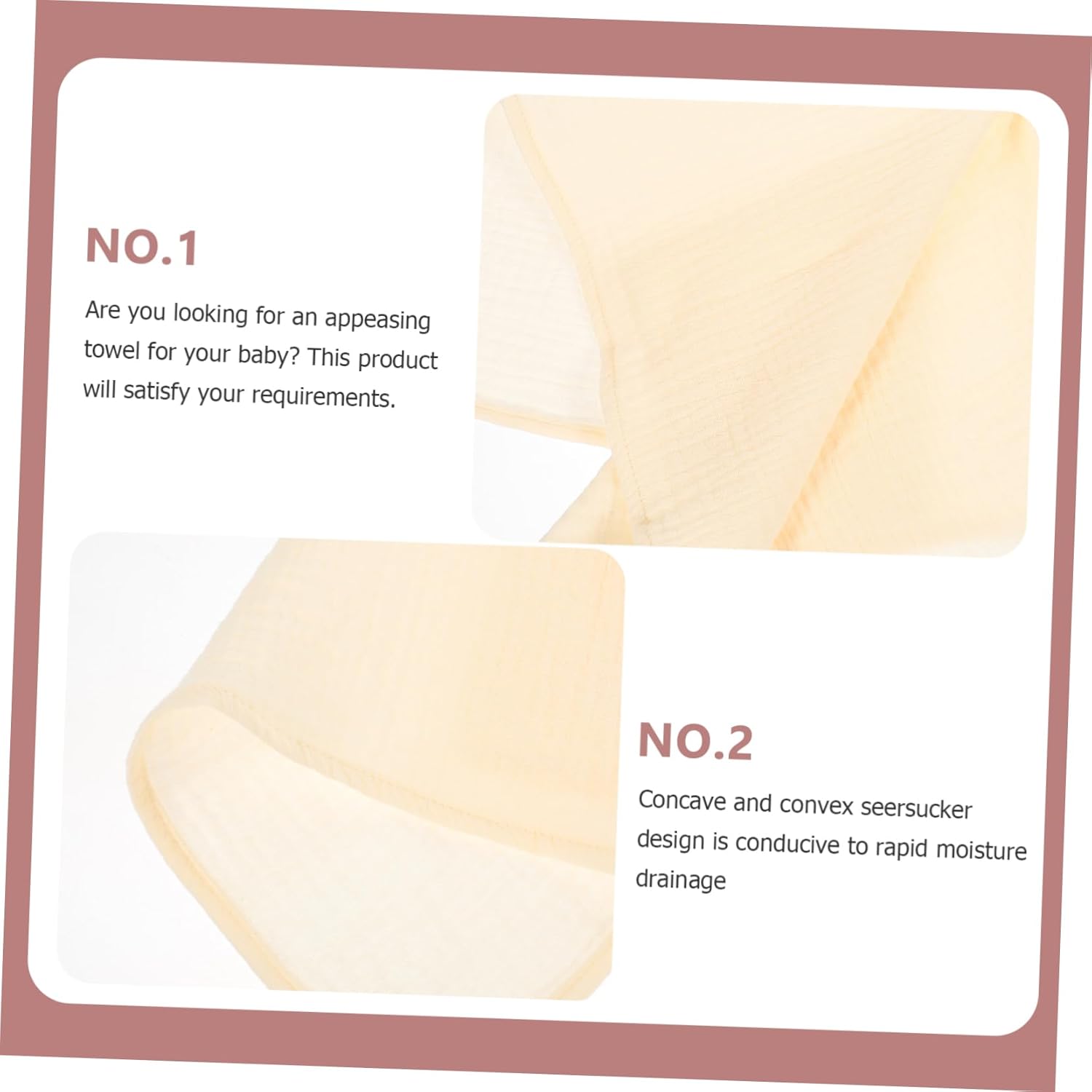 LIOOBO Security Blanket Soft Towel for Newborn Comfort
