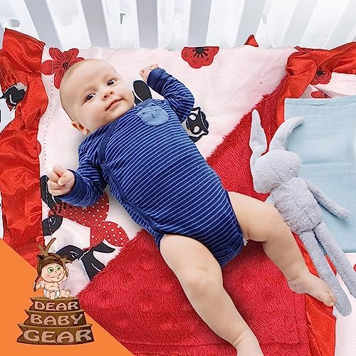 Dear Baby Gear Farm Deluxe Baby Blanket - 32x32 Inches 1