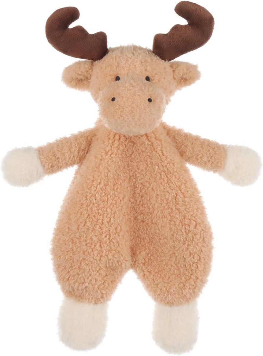 Apricot Lamb Reindeer Security Blanket 10 Inches