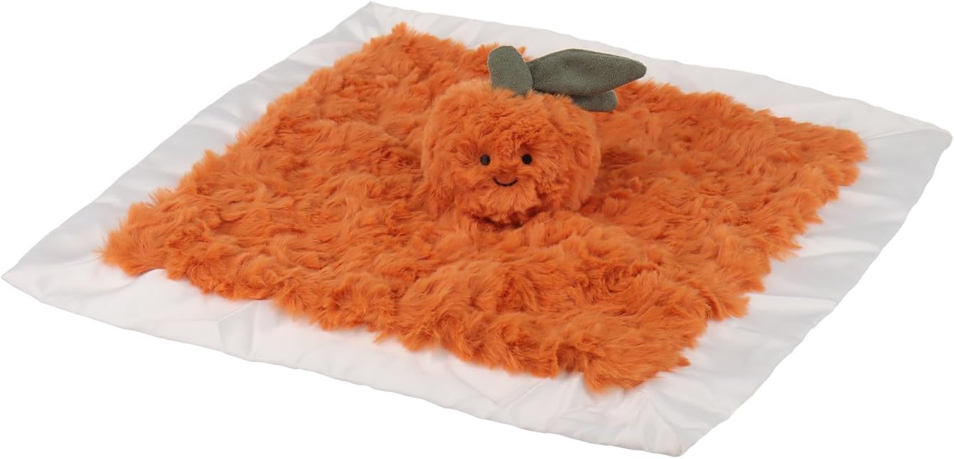 Apricot Lamb Fresh Orange Baby Lovey Security Blanket 1
