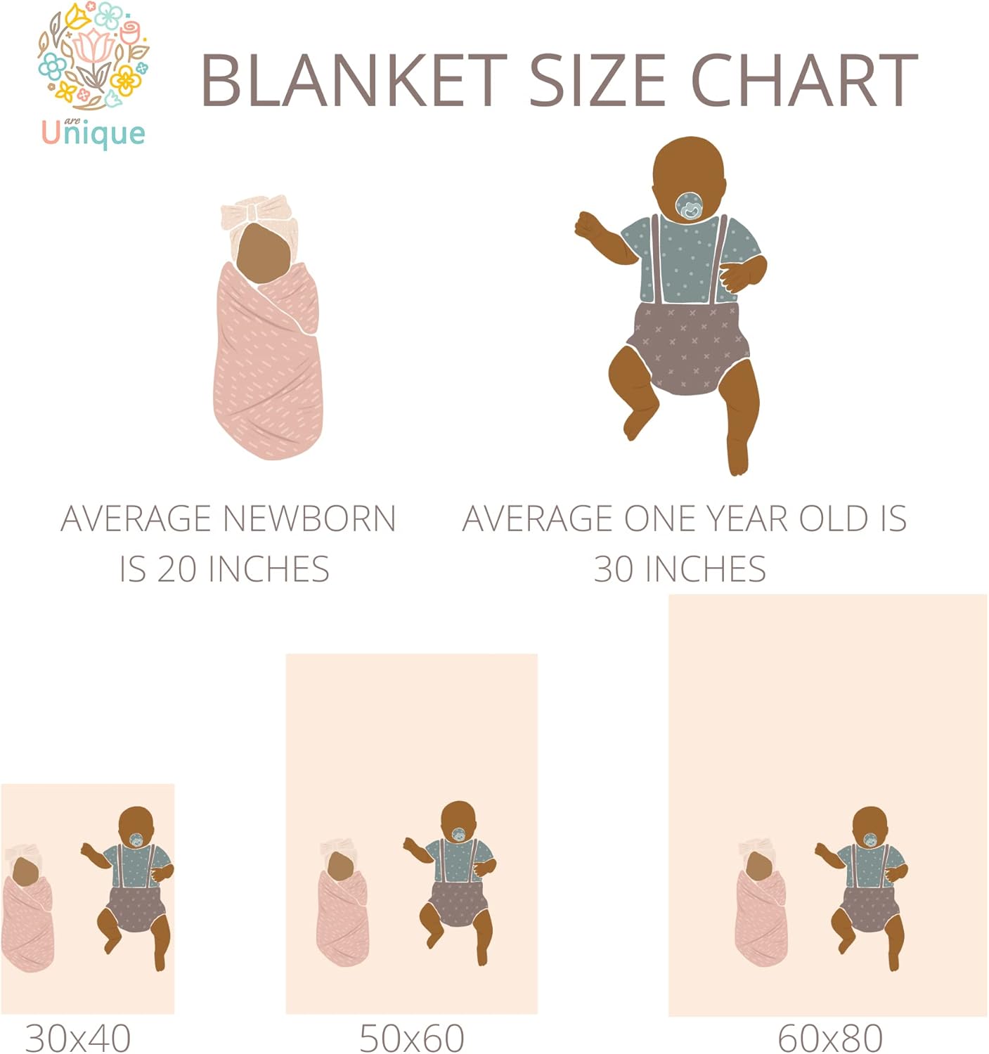 Unique Woodland Ultra Soft Fleece Baby Blanket 30x40in 1