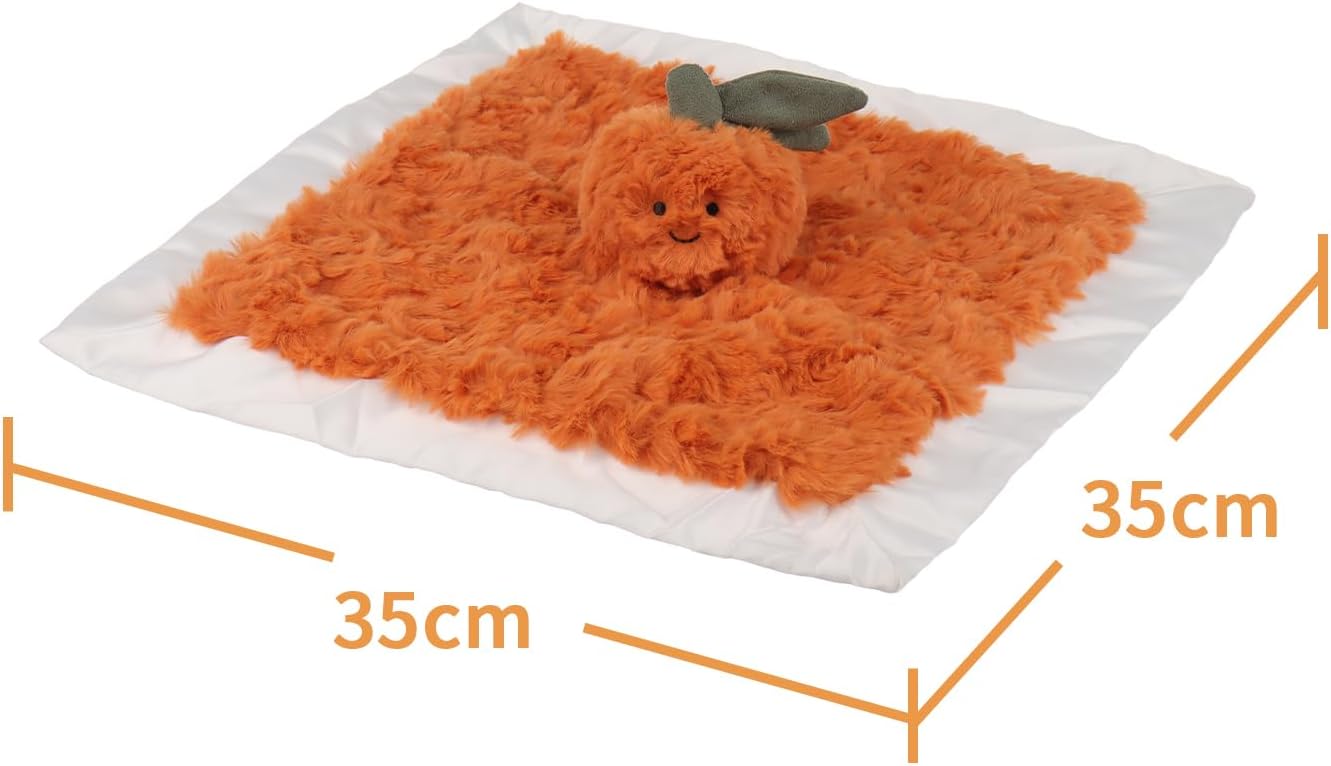Apricot Lamb Fresh Orange Baby Lovey Security Blanket 1