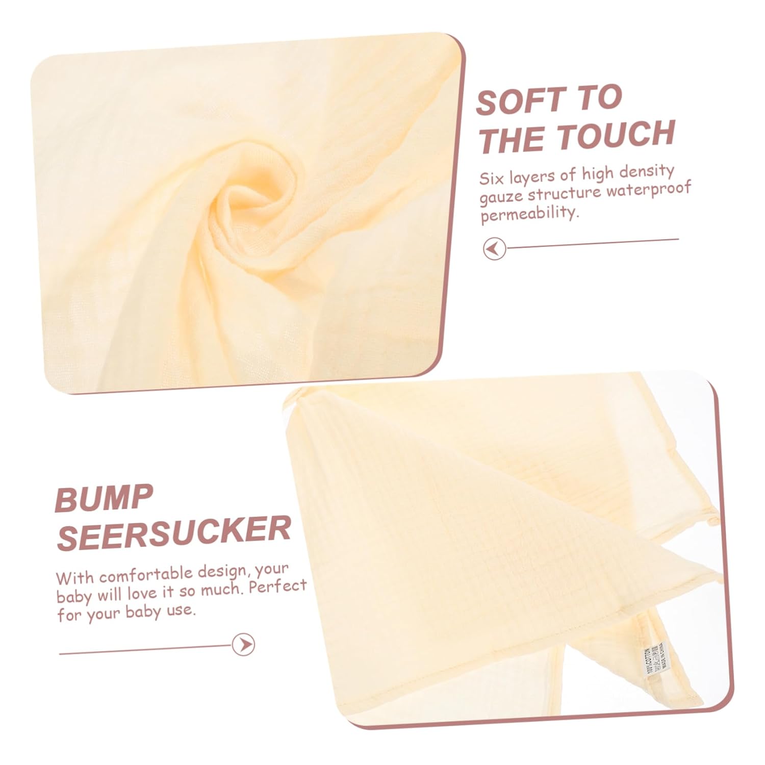 VICASKY Snuggle Blanket with Biting Design for Newborns